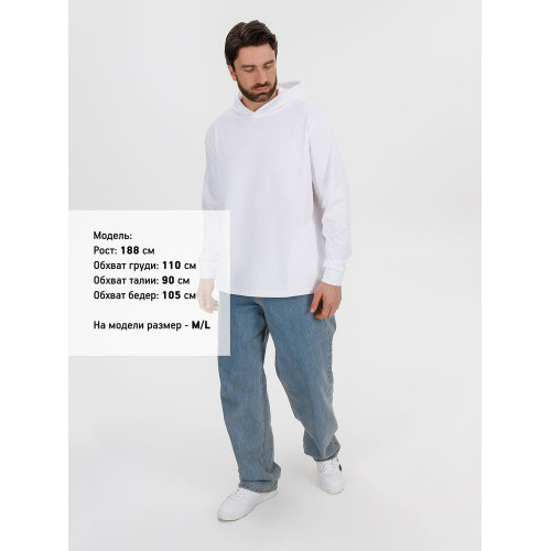 Худи унисекс Morfiss, белое