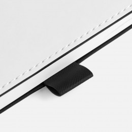 Ежедневник White Shall, недатированный, бело-черный