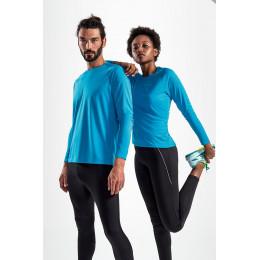 Футболка с длинным рукавом Sporty LSL Men, ярко-бирюзовая