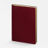 Ежедневник Nebraska Flex, недатированный, бордовый с золотистым