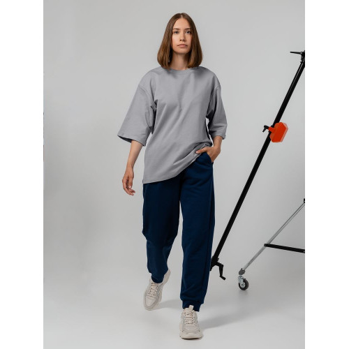 Футболка оверсайз унисекс Kosmos 2.0, светло-серая