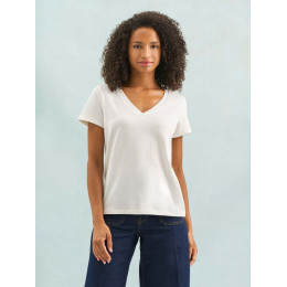 Футболка женская Regent Women с V-образным вырезом, белая
