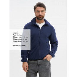 Куртка флисовая унисекс Ben Mac, темно-синяя