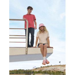 Рубашка поло унисекс Pacific, голубая (морская волна)