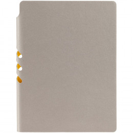 Ежедневник Flexpen, недатированный, серебристо-желтый