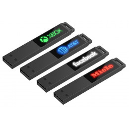 Флешка markBright Black с белой подсветкой, 32 Гб