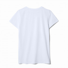 Футболка женская T-bolka Stretch Lady, белая (холодный оттенок)