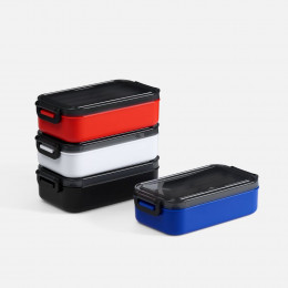 Ланчбокс Pranzo, белый с черным