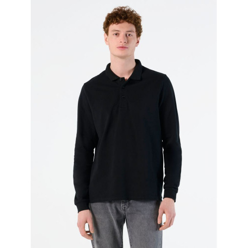 Рубашка поло мужская с длинным рукавом Winter II 210 бежевая