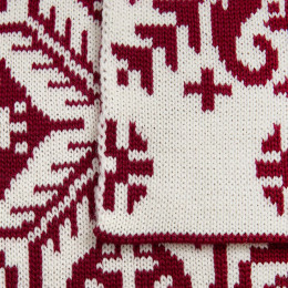 Шарф Wintertude L, красный с белым