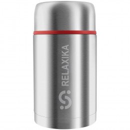 Термос для еды Relaxika 1000, в чехле, стальной