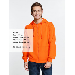 Толстовка на молнии с капюшоном Siverga 2.0, оранжевая
