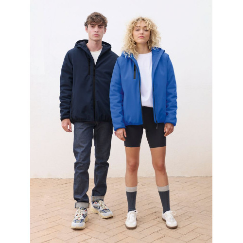 Куртка софтшелл с капюшоном мужская Falcon Men, ярко-синяя (royal)