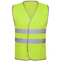 Сигнальный жилет СО-1 ТР, желтый флуоресцентный