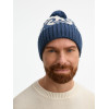 Шапка Wintertude, синяя с белым