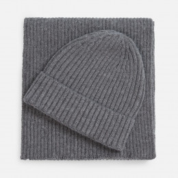 Шарф Laconi, темно-серый меланж