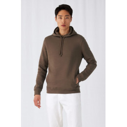 Толстовка с капюшоном унисекс BNC Inspire (Organic), коричневая (мокко)