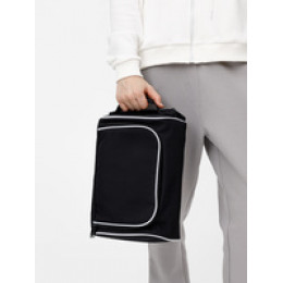 Сумка для обуви Equipex, черная с белым