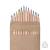 Цветные карандаши KINDERLINE middle,12 цветов, дерево, картон