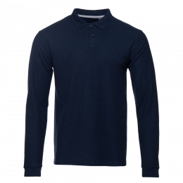 Рубашка поло унисекс STAN длинный рукав хлопок 185, 104LS