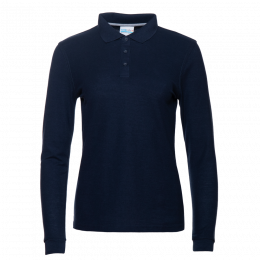 Рубашка поло женская STAN длинный рукав хлопок/полиэстер 185, 04SW