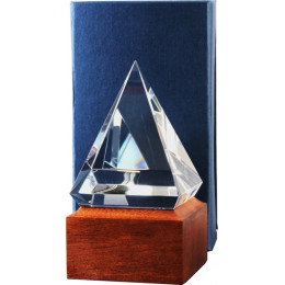 Награда хрустальная XR1190 170х80х80мм футляр в комплекте