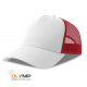 Бейсболка RAPPER COTTON-S белый, красный 
